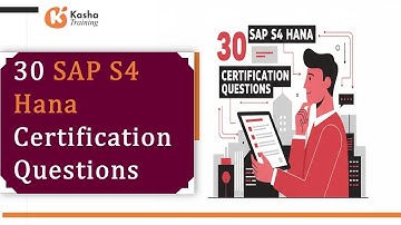 30 SAP S4 HANA-certificeringsvragen | ERP-examentutorial voor beginners 💧