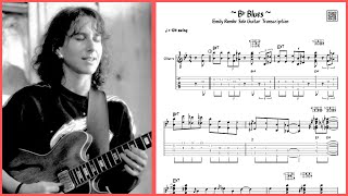 Video thumbnail of "Emily Remler - Bb Blues - Solo Guitar Transcription"