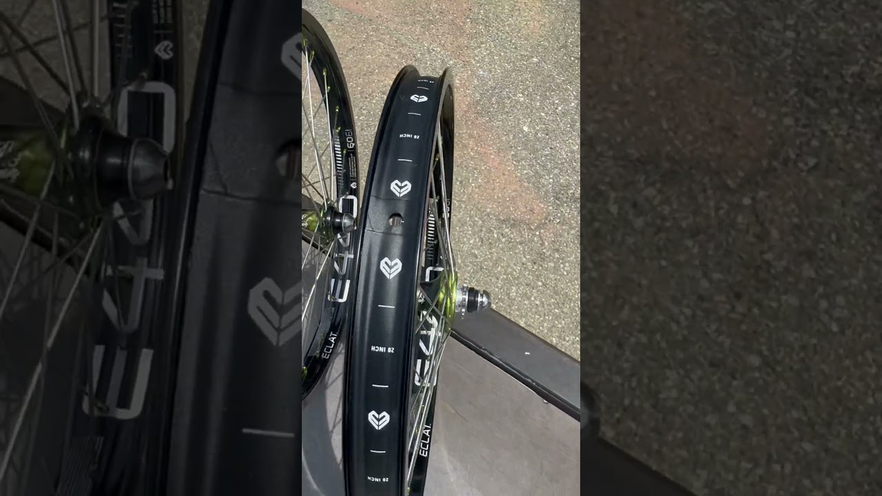 Profile two headed gator hubs laced up to Eclat e440 rims 