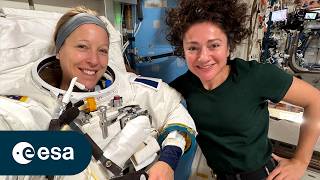 Sophie Adenot's first spacewalk | U.S. Spacewalk 97 (Official broadcast)