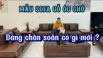 Sofa Gỗ Óc Chó | Sofa Gỗ Óc Chó Kiểu Dáng Chân Soắn | Sofa Gỗ Việt Mộc