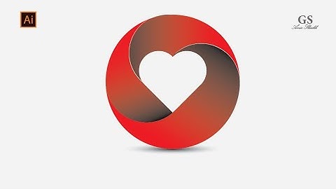 Gradient Heart Logo Design Tutorial in Adobe Illustrator | Super Easy Technique|