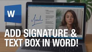 How to Add Signature & Transparent Text Box in Word! Easy Tutorial!