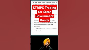 RBI Allows STRIPS Trading for State Government Bonds For Banking Exam | Current Affairs 2025