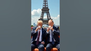Trump And Putin Enjoying Near Eiffel Tower #putin #shortsfeed #ai #fyp