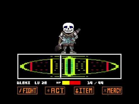 GU ink!sans fight phase2 Latter half [UNDERTALE fun game - TurboWarp