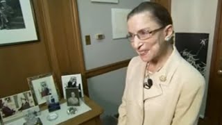Unintentional ASMR   Ruth Bader Ginsburg   Interview Tour Of Chambers   Her Career Family Court Life