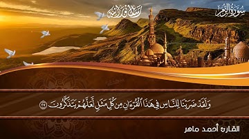 { إِنَّكَ مَيِّتٌ وَإِنَّهُم مَّيِّتُونَ }🥺💔 ما تيسر من سورة الزُمَر ♥️✨  سمعاً طيباً 💙