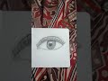 I tried to draw a realistic eye #music #cover #song #live #singer #anime #animeart07 #paint#naruto