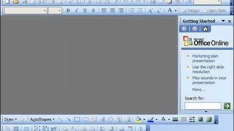 PowerPoint 2003 Tutorial The PowerPoint Environment 2003 & XP Microsoft Training Lesson 1.1