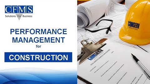CFMS Performance Management for Construction (Demo)