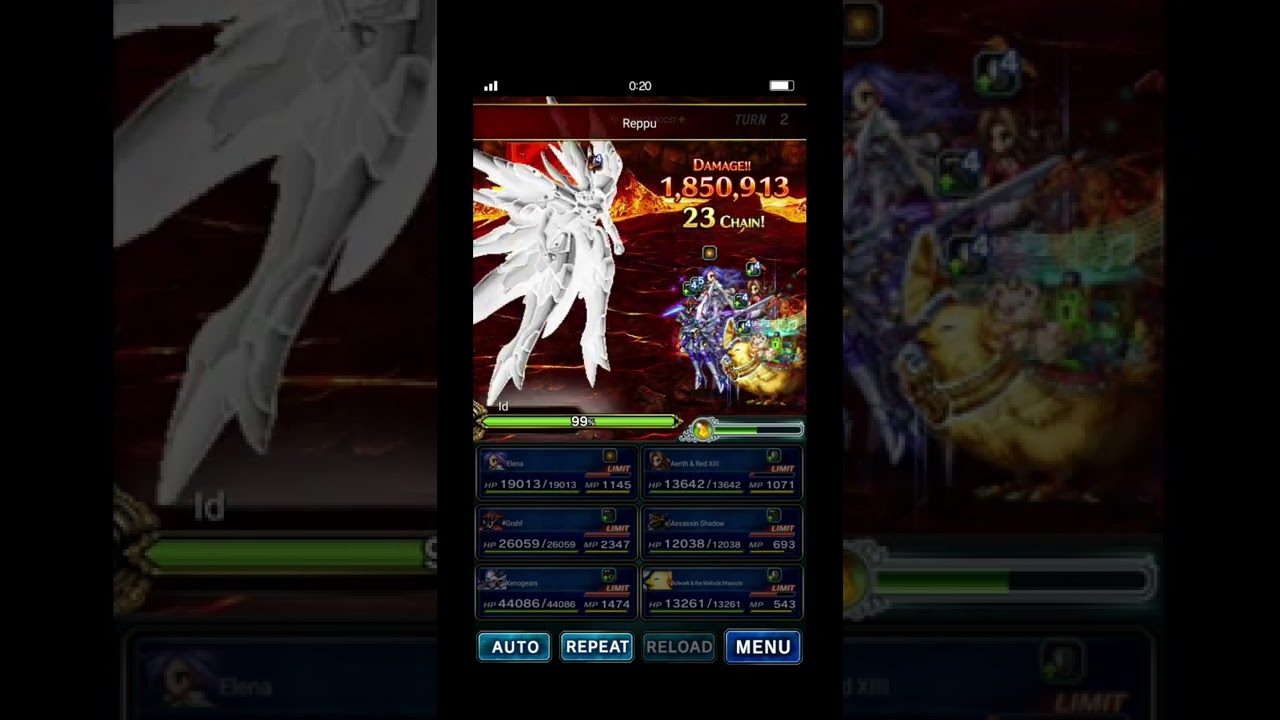 FFBE GL - Xenogears Celestial Machinery - Dreams / Id Battle