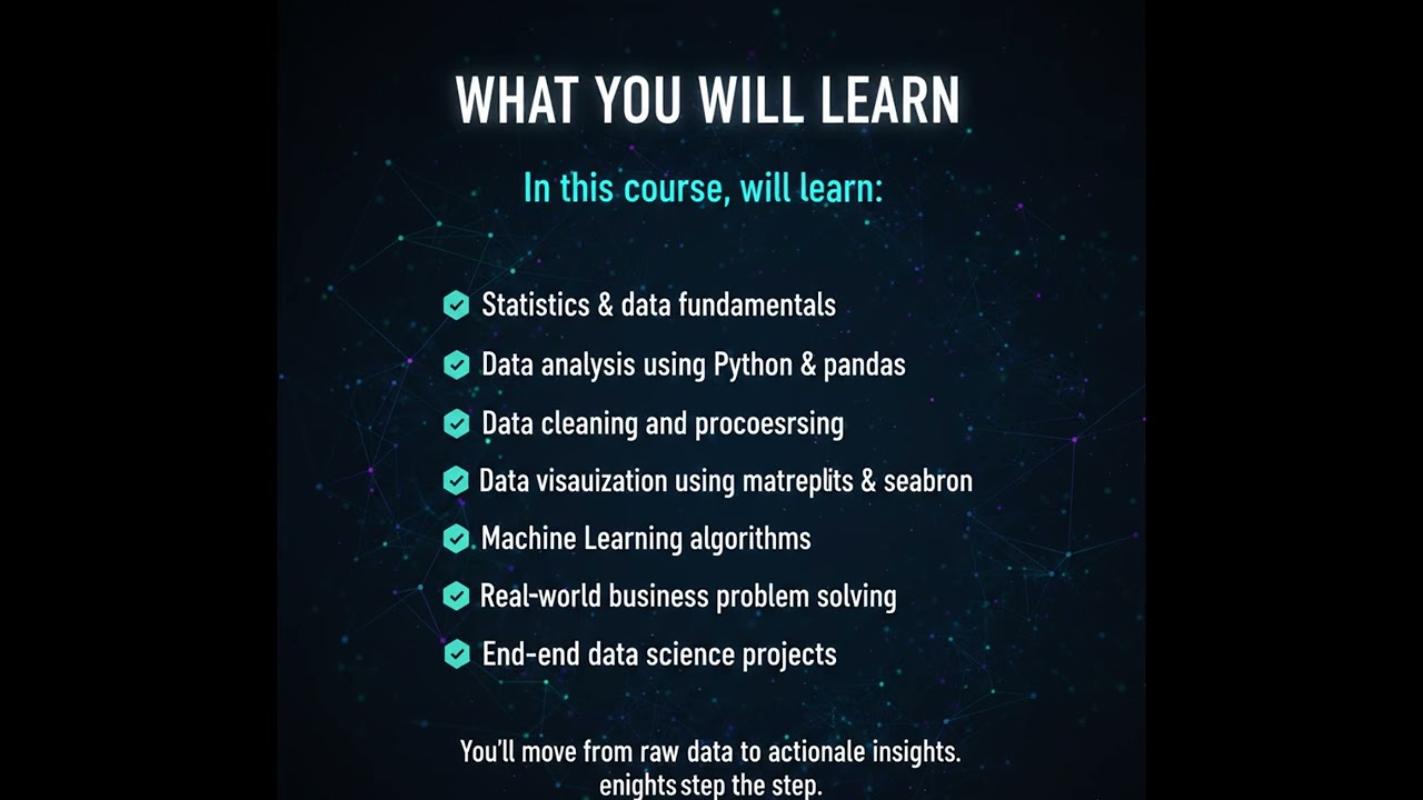 Data Science Course for Freshers | Complete Data Science & Analytics Bootcamp | Yajentio