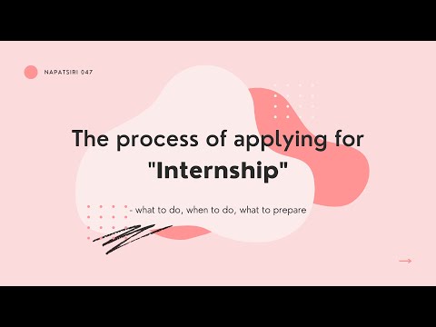 Information Video: The process of applying for Internship for LCI students ♡