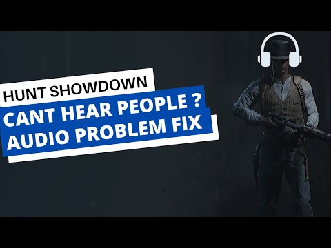 Cant hear other people in game easy Audio fix ! Hunt Showdown !