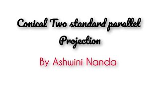 Conical Two standard parallel Projection | The Great Compass | #geopractical #uoa 