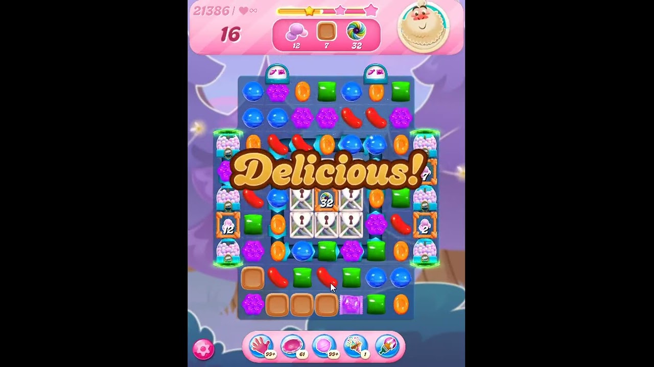 Candy Crush Saga Level 21386 - NO BOOSTERS | SKILLGAMING ✓ - YouTube