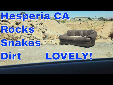 Hesperia CA city tour- drug use- homeless problem -  housing problem