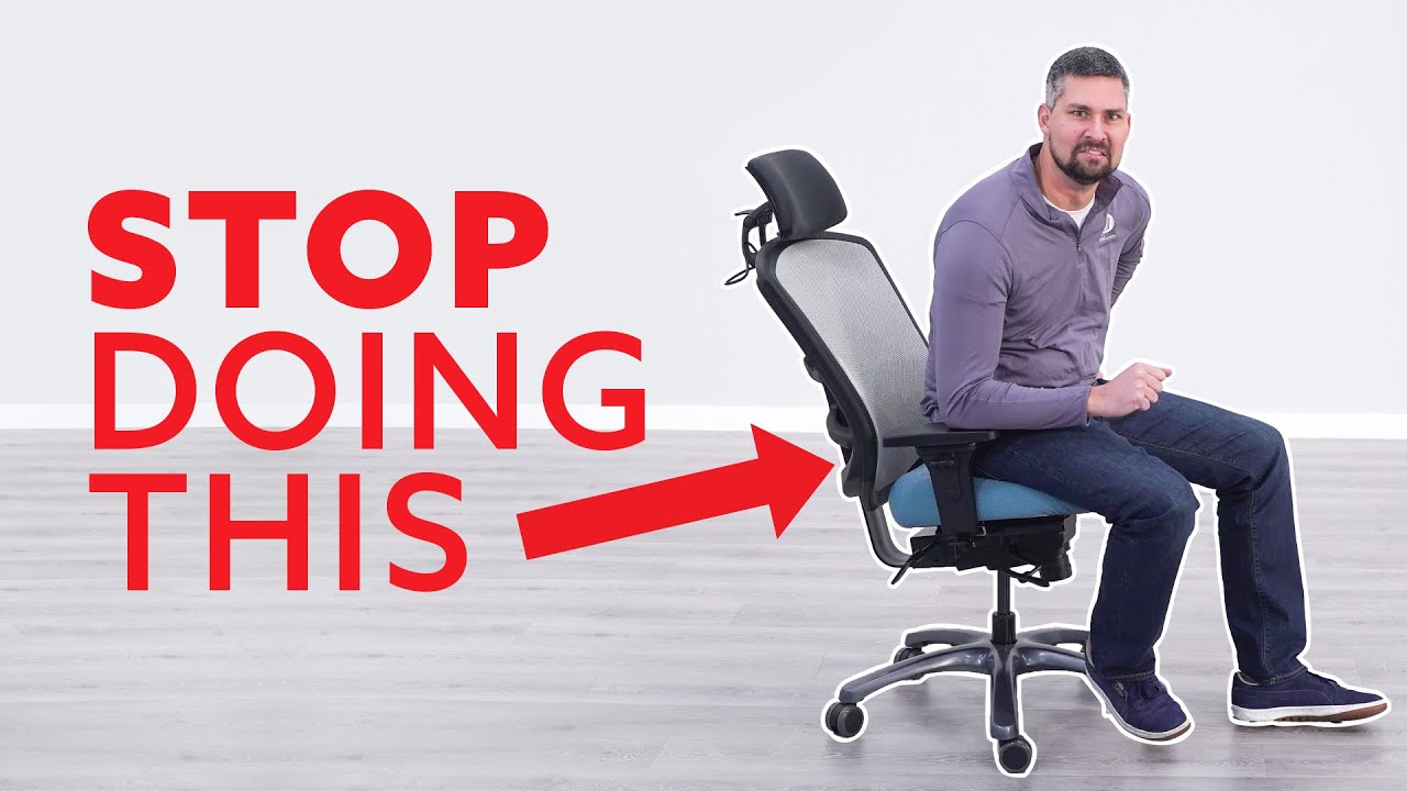 How to Adjust your Office Chair to get the Correct Sitting Posture