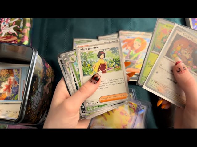 Card pack opening ASMR - Pokémon, Garbage Pail Kids, Dragon Ball - tapping, tracing, card flipping