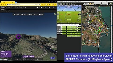 SIMNET Clip: ArduPilot Terrain Following Training