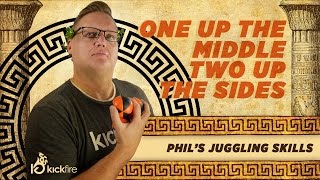 How to Juggle Three Balls | One Up the Middle Two Up The Sides | KickFire Hydras screenshot 3