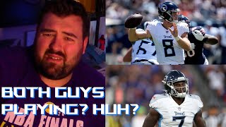 Tennessee Titans fan reaction to the news that Will Levis is starting Sunday against the Falcons