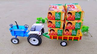 Diy Tractor Stuck In Mud With Parle G  Mini Science project Part 2 || @FarmerVilla || @CSTOY