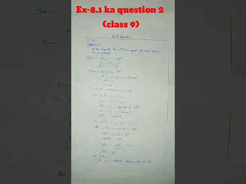 ex 8.1 ka question 2 class 9 #shorts