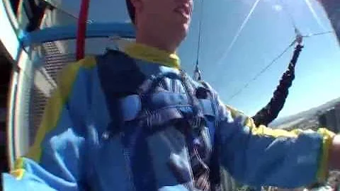 Skyjump at the Stratosphere Las Vegas (wrist cam)