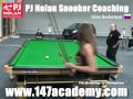 The victory break  pj nolan snooker academy training routine