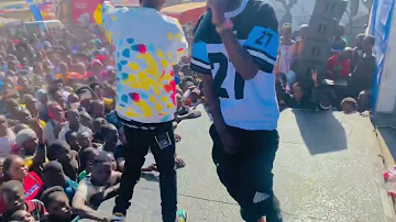 Dope boys performing oya mpu at trade fair 2023