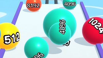 Ball Run 2048 - All Levels Gameplay Android, iOS ( Levels 211 )