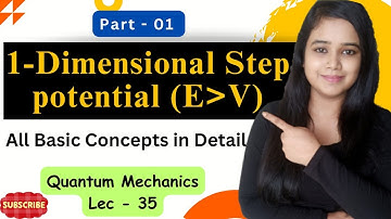 One Dimensional Step Potential 1 ||Quantum mechanics  Lec 36 #csirnet #quantumphysics #gate #physics