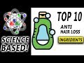 TOP 10 Anti Hair Loss Shampoo Ingredients! Science Based!