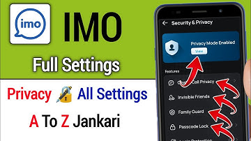 imo all security & privacy settings 2025 || imo सिक्योरिटी एंड प्राइवेसी जरूरी सेटिंग 2025 