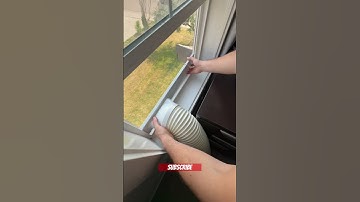 Thumbnail of Installing AC vent hose to a window! #shorts