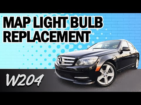 Mercedes-Benz W204 C-Class Map Light Bulb Replacement