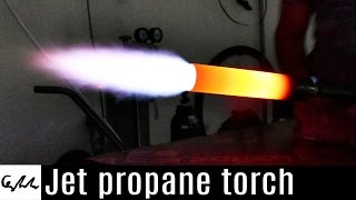 Jet propane torch for metal melting foundry