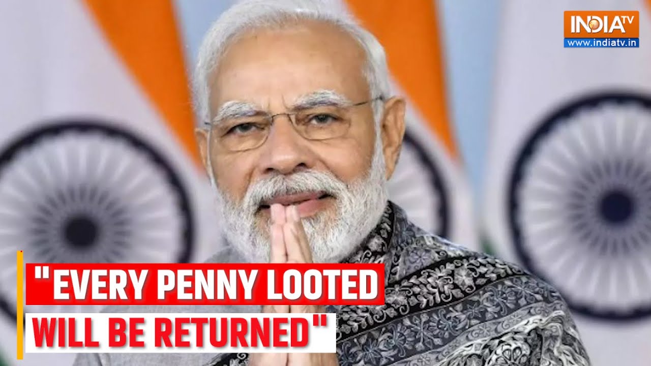 Every penny looted  ': PM Modi slams Congress over raids at party MP's  premises