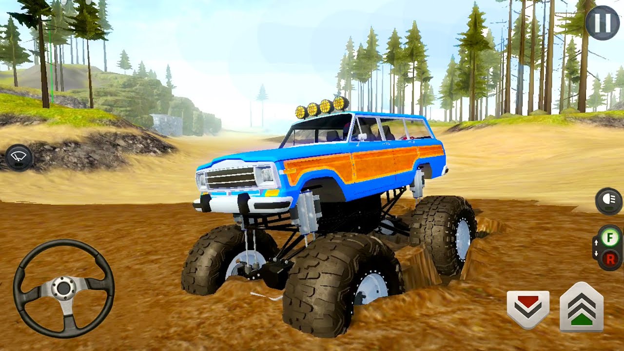 Monster Truck and 4x4 School Bus Driving - Offroad Outlaws #8 - Android Gameplay