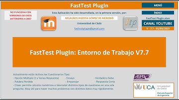 FastTest PlugIn - 00.03 ENTORNO DE TRABAJO V7.7