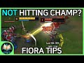 Fiora Tips / Tricks / Guides - How to Carry with Fiora