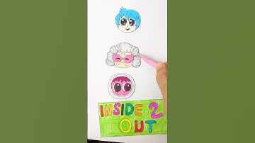 Inside Out 2 🟤 Easy paper puzzle game #paperdiy #insideout #insideout2