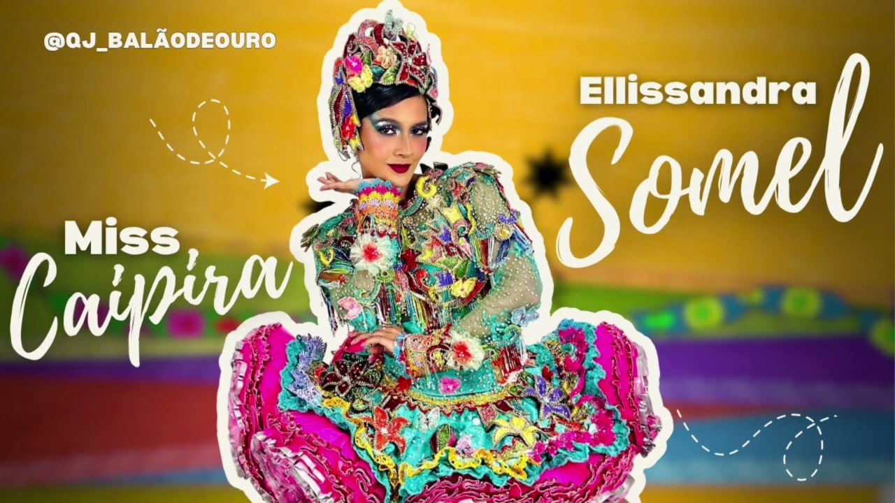 Trilha dos concursos de ensaio - Miss Caipira Ellissandra Somel - Quadrilha Balão de Ouro 2025