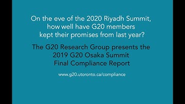 G20 2019 Osaka Summit Compliance Findings
