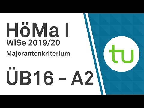 Majorantenkriterium – TU Dortmund, Höhere Mathematik I (BCI/BW/MLW)