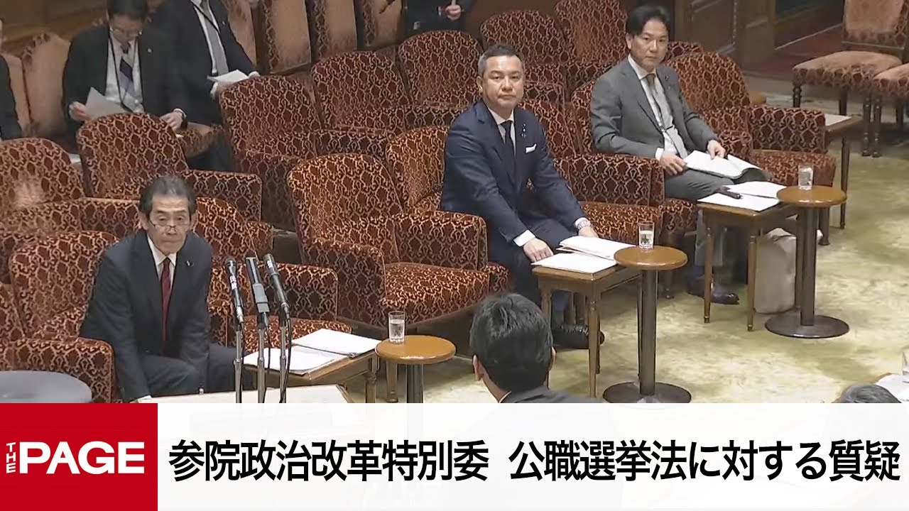国会中継】参院政治改革特別委員会 公職選挙法に対する質疑（2025年3月