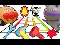 【アンパンマン♪♪】あみだくじでねじねじDIYたいけつ！アンパンマンごうとだだんだん！パーツを合体させて大変身！大工さん 修理 ★サンサンキッズTV★おもちゃアニメ