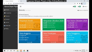 SOFTWARE KOPERASI SIMPAN PINJAM - BISA ONLINE || mitrasoftware.net